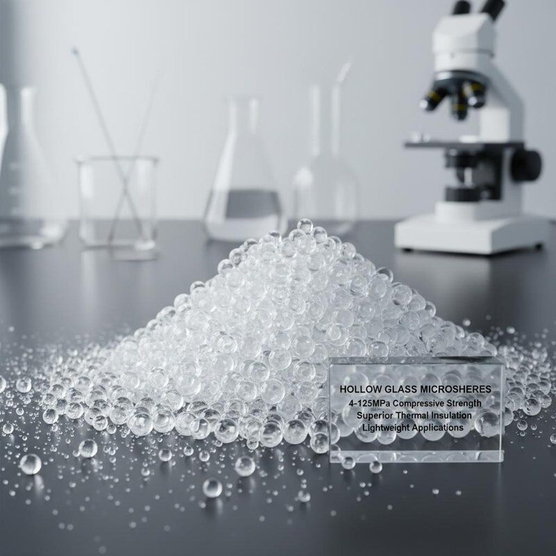 উচ্চতর তাপ নিরোধক এবং হালকা ওজনের অ্যাপ্লিকেশনগুলির জন্য 4-125 এমপিএ সংকোচনের শক্তি সহ হোল গ্লাস মাইক্রোস্ফিয়ার