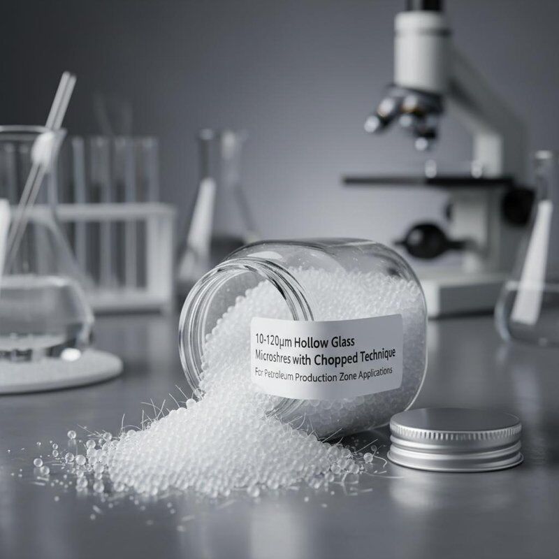 পেট্রোলিয়াম উৎপাদন অঞ্চলের জন্য ১০-১২০ মাইক্রোমিটার ফাঁপা কাঁচের মাইক্রোস্ফিয়ার (Chopped Technique)