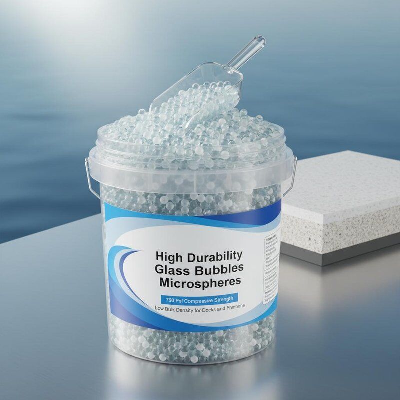 ডক এবং পন্টুনের জন্য ৭৫০ পিএসআই কম্প্রেসিভ স্ট্রেংথ এবং কম বাল্ক ডেনসিটি সহ উচ্চ স্থায়িত্বের গ্লাস বাবল মাইক্রোস্ফিয়ার